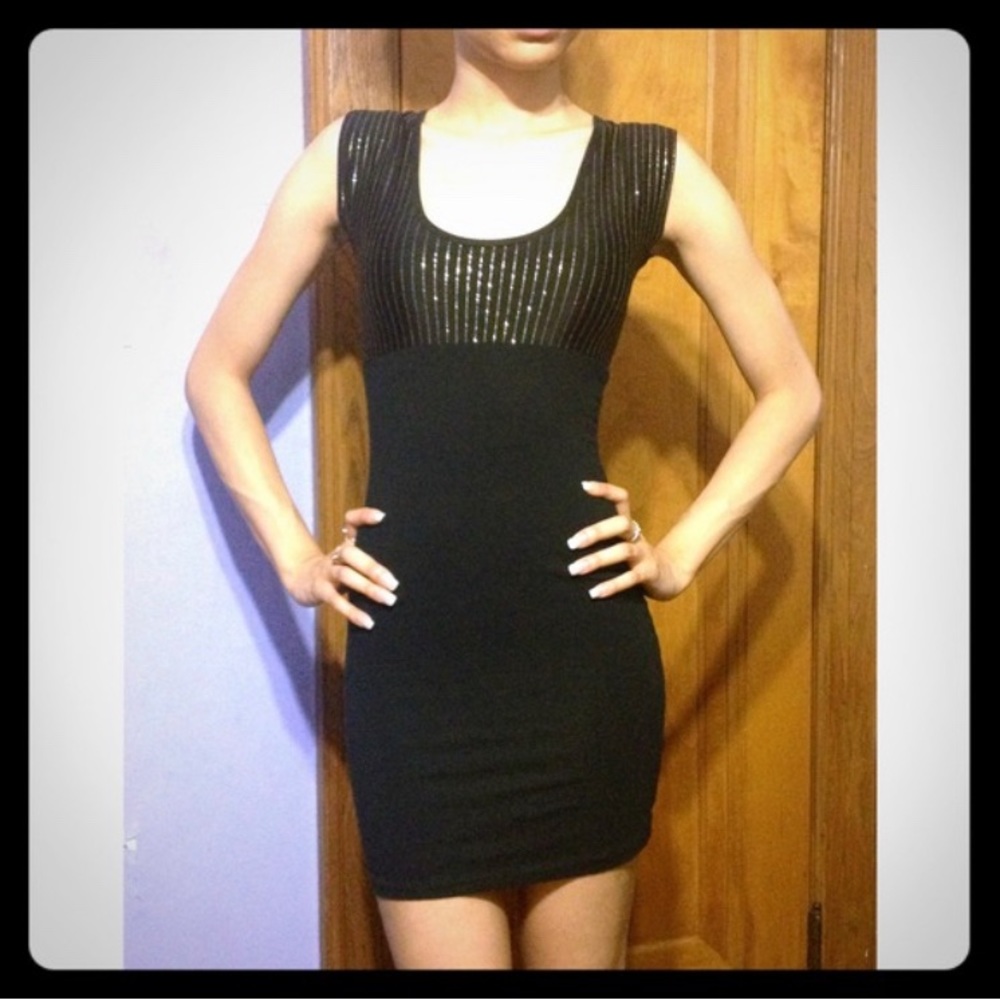 Black American Apparel Body Con Midi Dress Size S